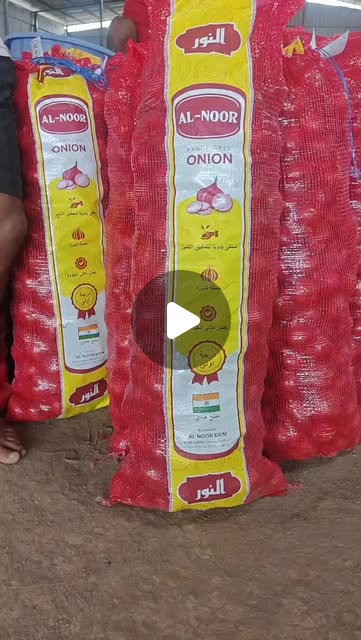 AL NOOR branded Leno mesh bags for Indian onion export